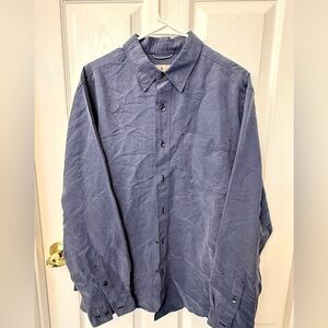 Royal Robbins Navy Relaxed Fit Button Down Shirt